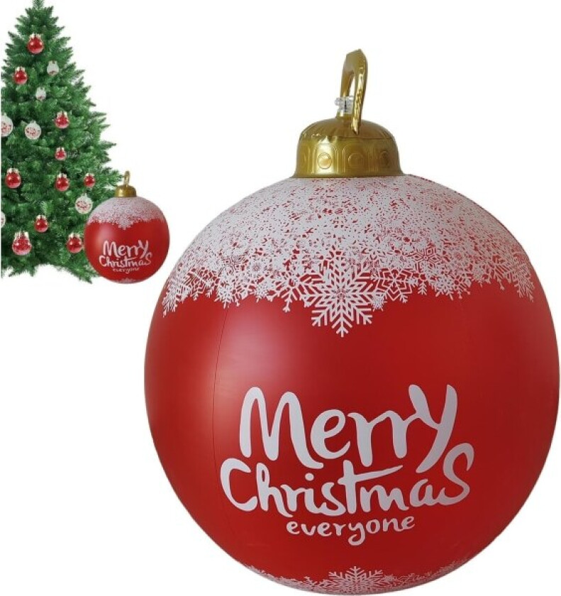 Oppblåsbar julekule, fargefast PVC oppblåsbar julenisse B