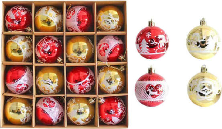 Julekuler 2023 Julekule Julepynt Anheng Juletre Hengende Ball Farget Gaveeske Sett Sceneoppsett