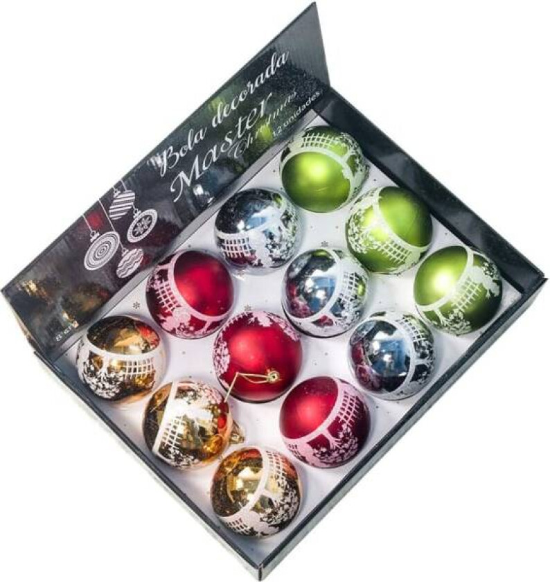 CDQ Julekule Ornamenter Sett, Julepynt Julepynt