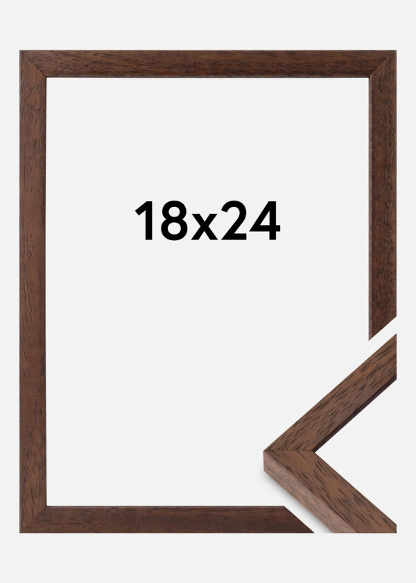 Ramme Ares Akrylglass Teak 18x24 Cm