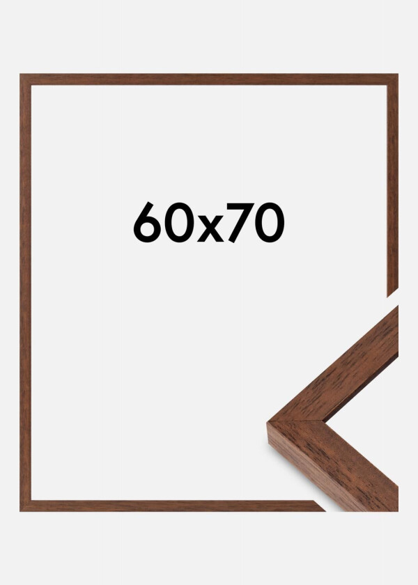 Ramme Hermes Akrylglass Teak 60x70 Cm