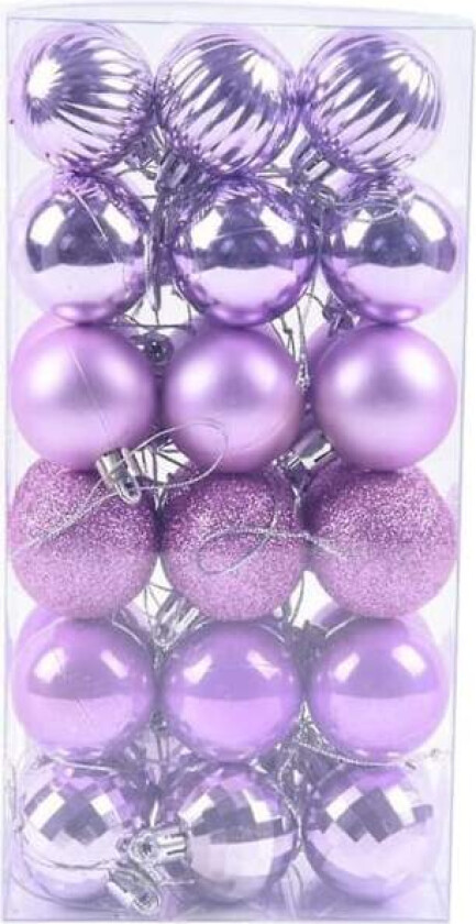 Pakke med 36 stk. Julekulepynt, Knusefrie Juledekorasjoner Tre Kulehengere Bryllup Halloween Festdekorasjon, Juletre...