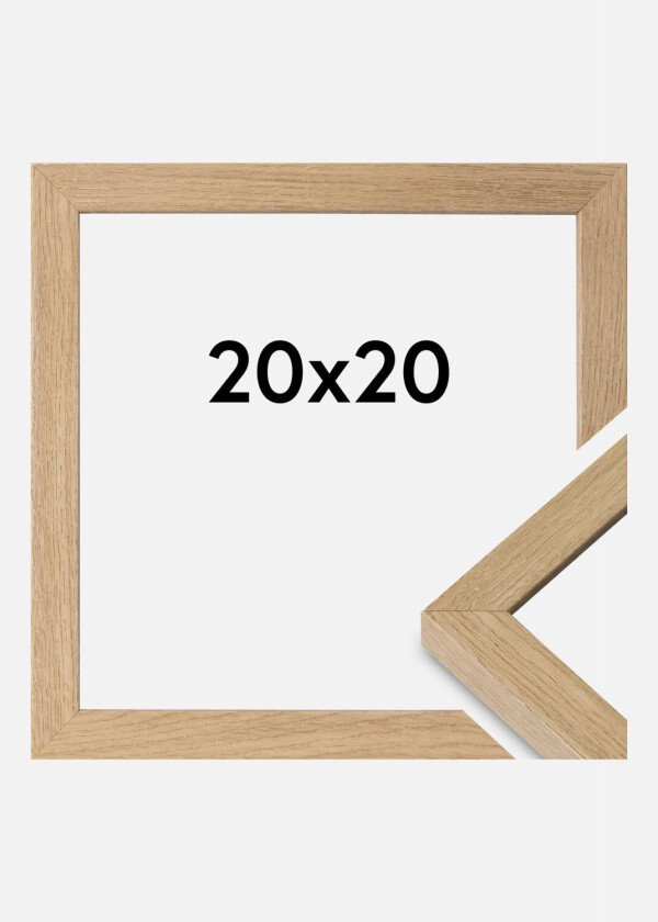 Ramme Hermes Akrylglass Natural Oak 20x20 Cm