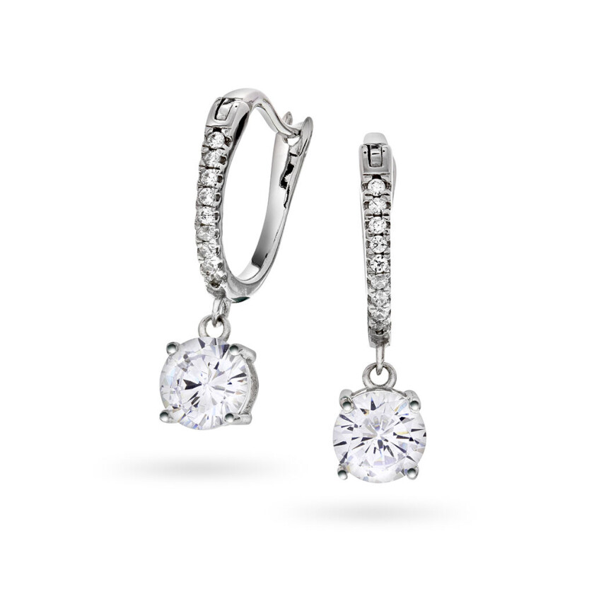, Øredobber i 925 sølv med zirkonia