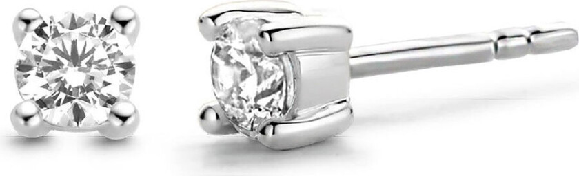 , Øredobber i 925 sølv med zirkonia