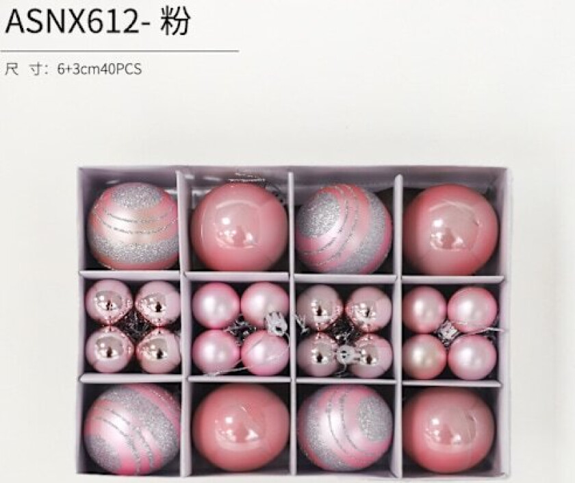 Julekuler Juletrærpynt Fargerike Kuler Henger Julemateriale Tilbehør DIY Julepynt