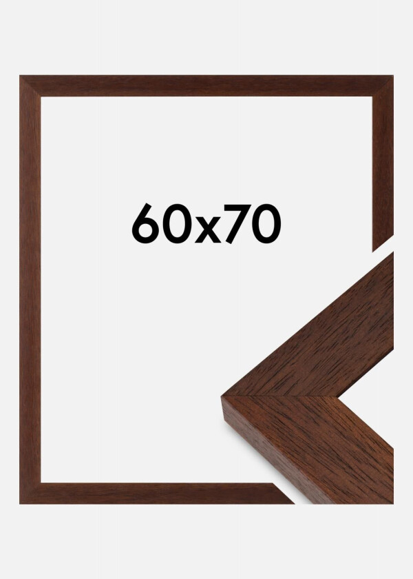 Ramme Juno Akrylglass Teak 60x70 Cm