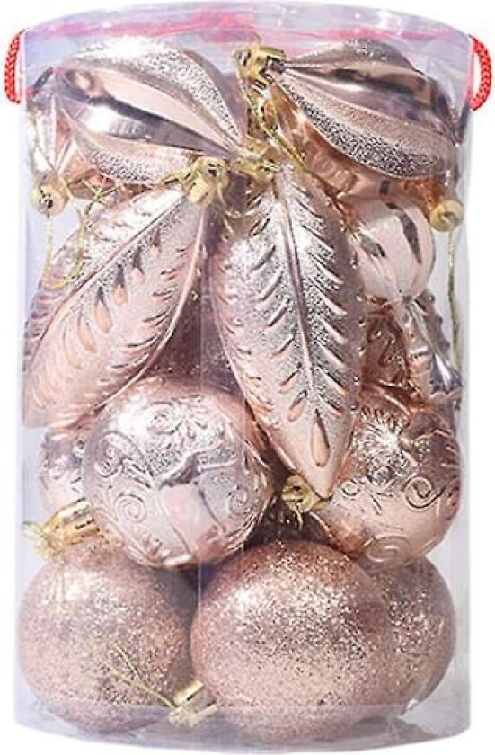 Julekulesett dekorasjonsgaveboks, julegave, juletrepynt anheng, spesialformet kulesett