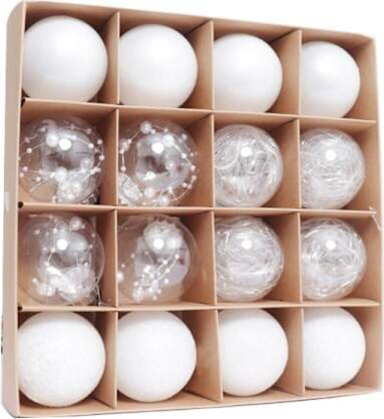 Julepyntkule 6CM/16STK forgylt plastmalt spesialformet julekule sett juletrepynt 6CM/16PCS