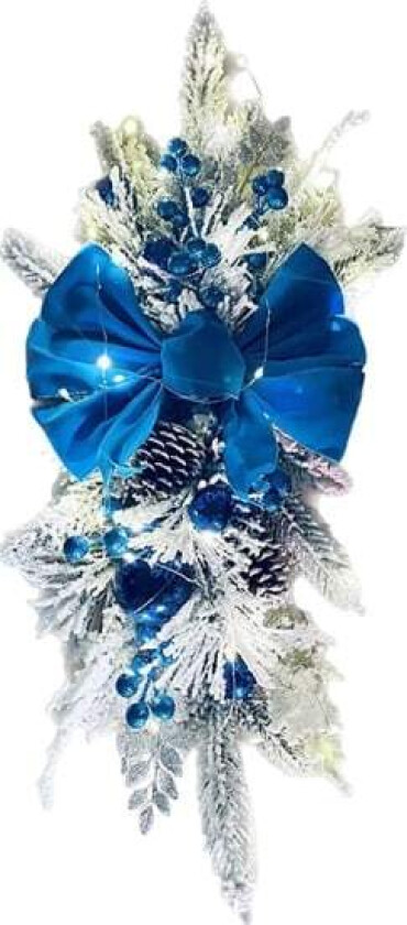 Julekrans-hengende kransdekorasjon Julekrans Blå