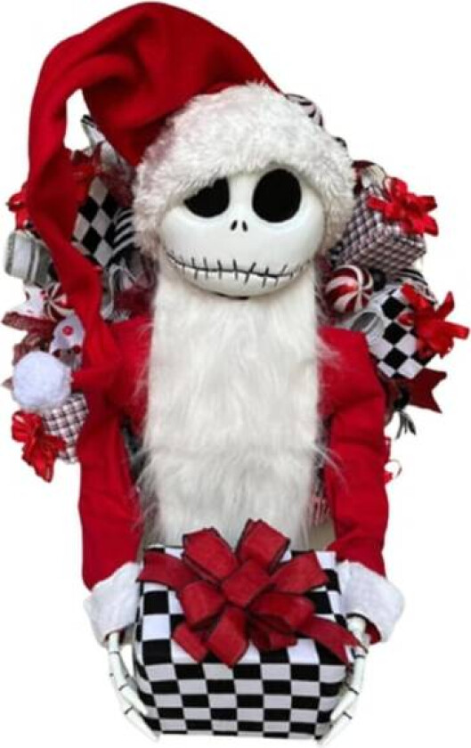 Førjuls julekrans til inngangsdøren