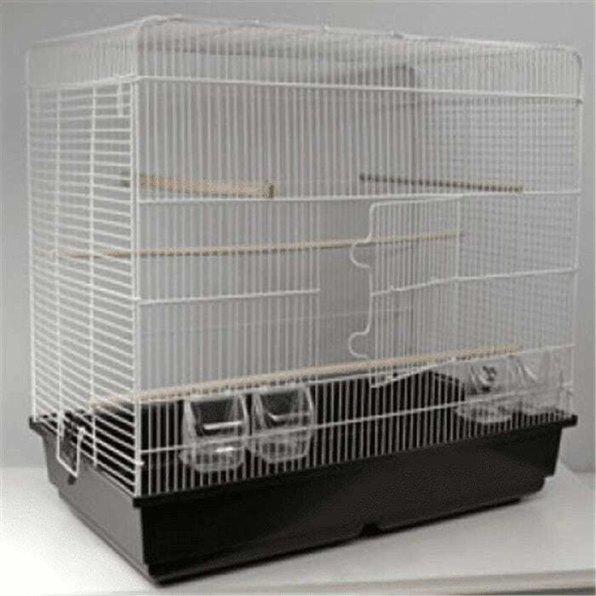 Bilde av Gd space fuglebur hvit-svart 85x48x70cm