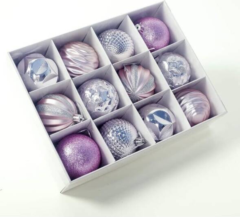 12 stk julekulepynt til juletre