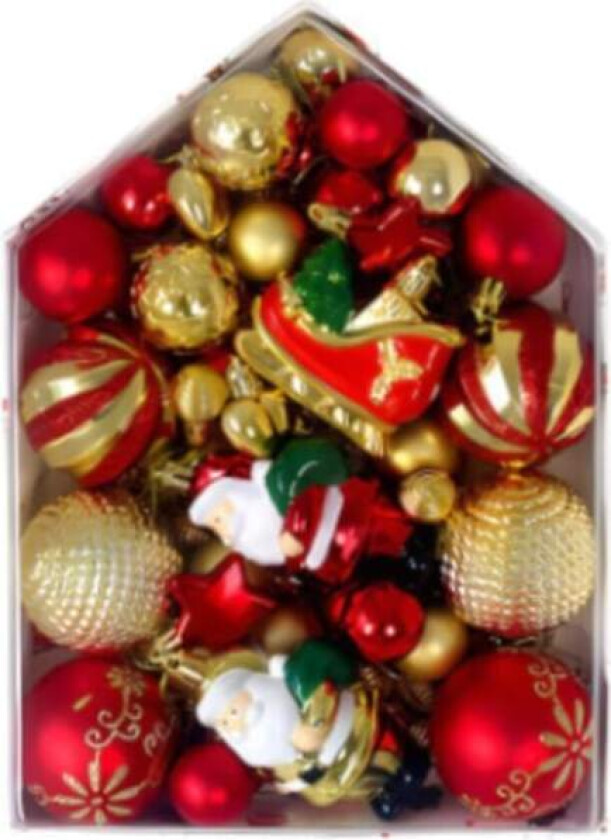 72 Stykker Juletrær Hengende Pynt, Julekuler, Uknuselige Smykker Henger for Fest, Hjem, Festival, Hage