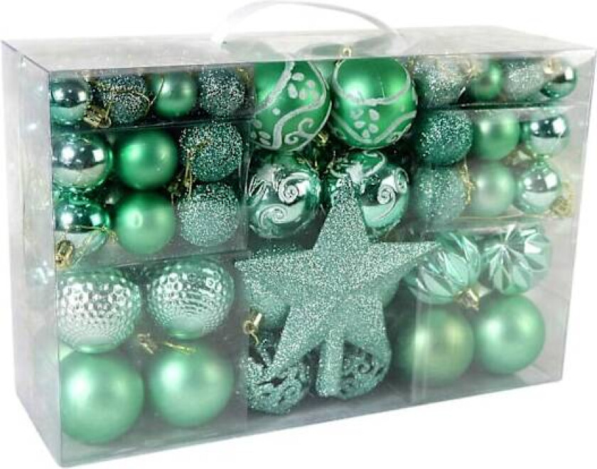Nightmare Before Christmas 100 stk Julekuler Ornamenter Malte Juletrepynt, Belegg Julehengende Kule Knusebestandig Glitrende