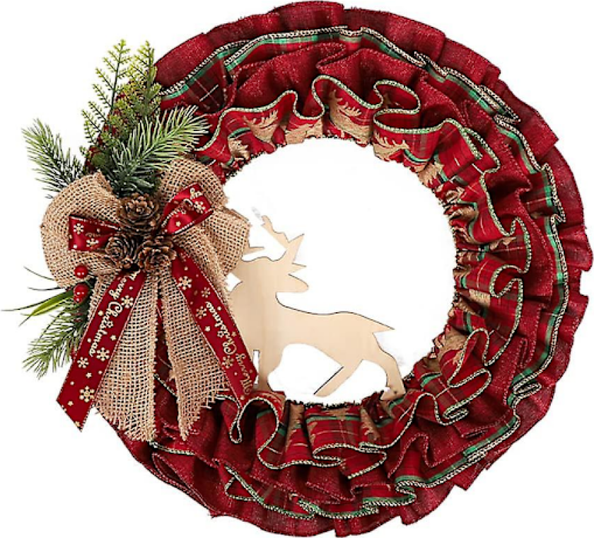 Julekrans Dør, Juletrekrans Dørhengende Juledekorasjon Kunstig Julekrans Inngangsdør Julekrans For Dør