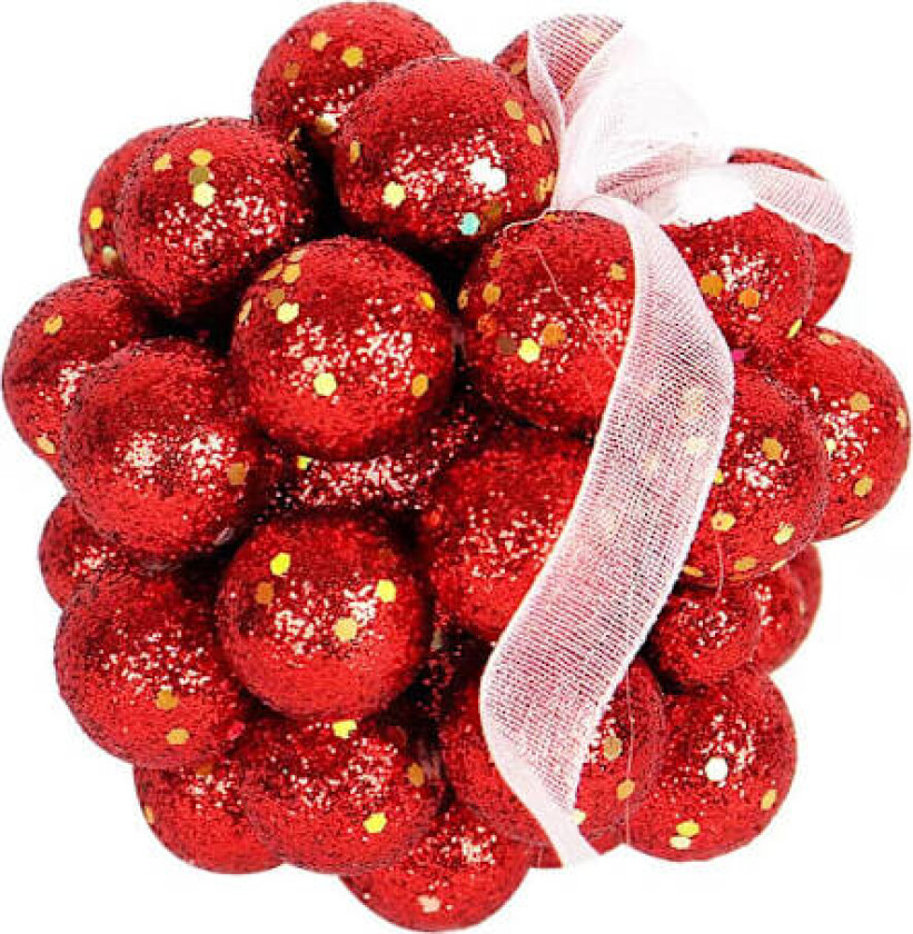 Julekuledekorasjon for juletre, julekuledekorasjon glitrende dekorative kuler, egnet for feriebryllupsdekorasjon