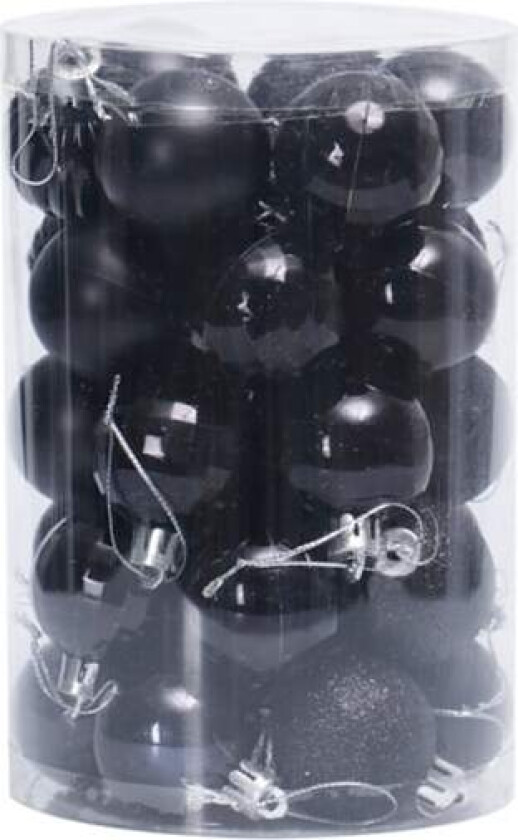 34 stykker 4 cm knusefrie julekulepynt til jul