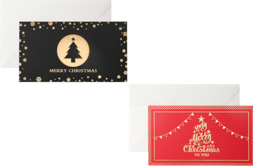 2 stk julekort preget gratulasjonskort stemplet gratulasjonsbil