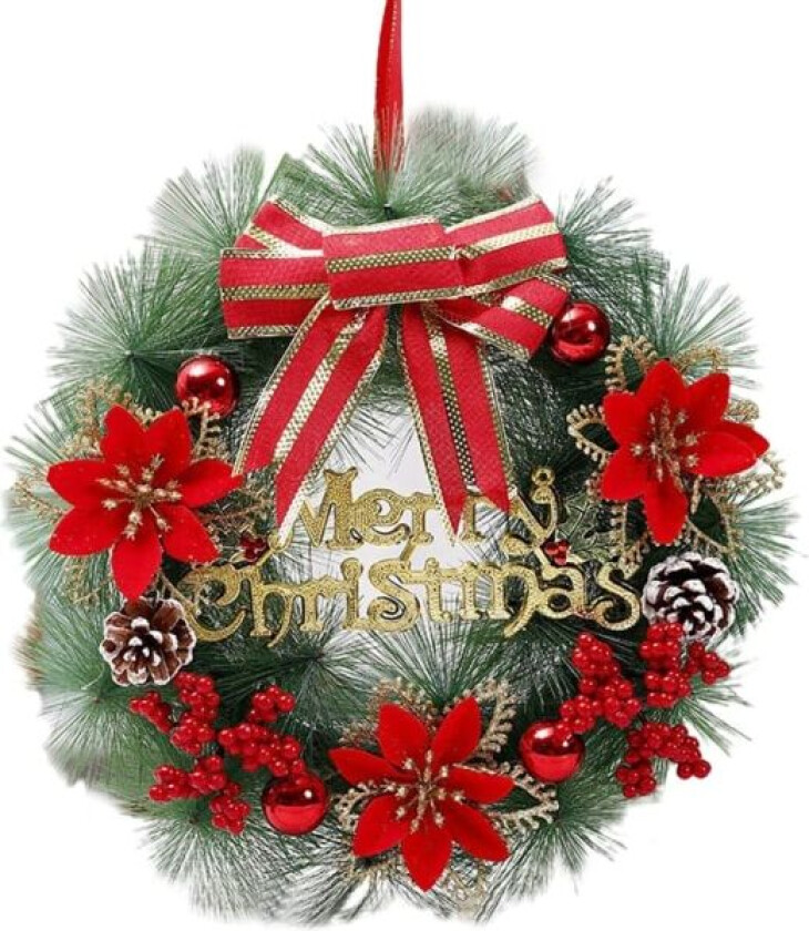 Julekrans, kranser til utendørs inngangsdør, juledekorasjon