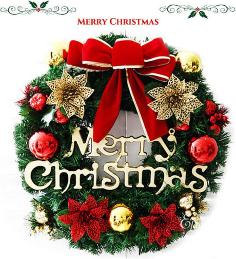 CDQ Julekrans Kransar Naturlige Krans Ytterdør Kransar