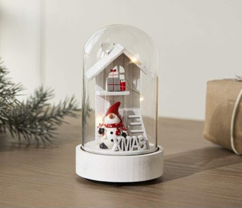 Belysning Liten nattlampe Snødekorasjon Juletre Glasshus Juledekorasjon