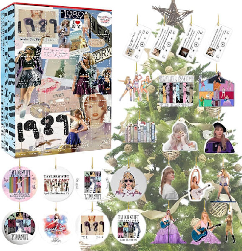 Taylor Swift Armbånd Julekalender Julepyntboks Gave F