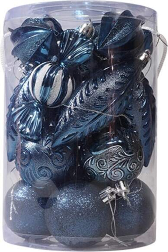 Juletrær dekorerte kuler - Glitter dekorerte julekuler