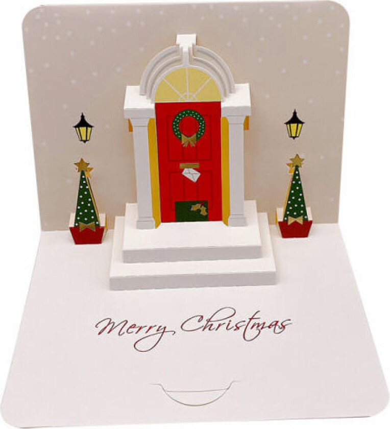 Mub- 2023 julehilsen kort tredimensjonalt gratulasjonskort julegave velsignelsesmelding håndskrevet takkekort port