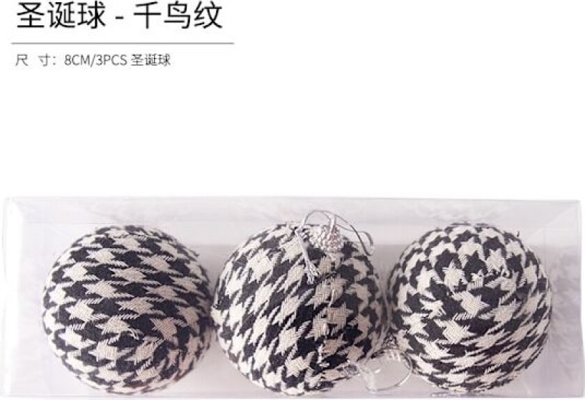 Julekuler Juletrærpynt Fargerike Kuler Henger Julemateriale Tilbehør DIY Julepynt A