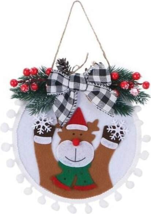 Julepynt Julekrans Juletrærpynt Dørhengende Pynt (Renslig)