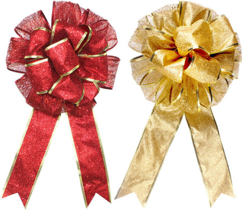 2 store julekuler dobbelt lag julebue bukett