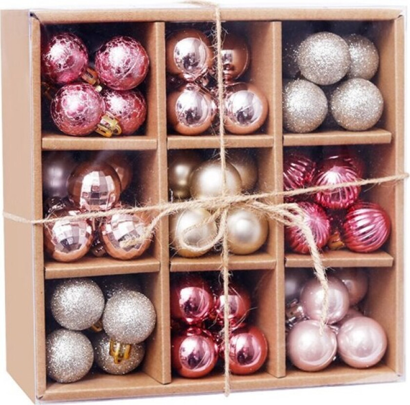 Julekuler 99 stk 3cm/1.18 tommer Juletrepynt Mini Henge