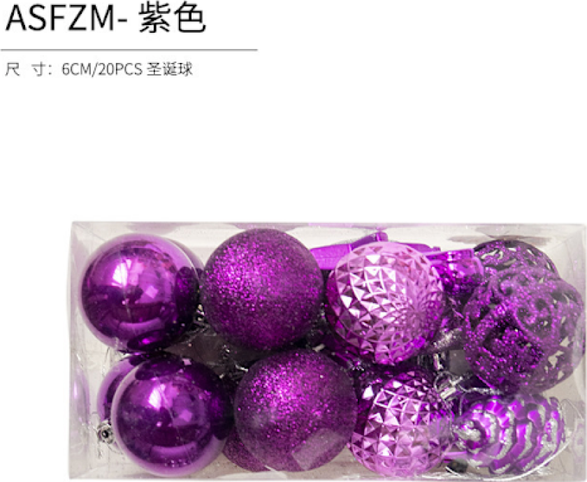 Julekuler Juletrærpynt Fargerike Kuler Henger Julemateriale Tilbehør DIY Julepynt