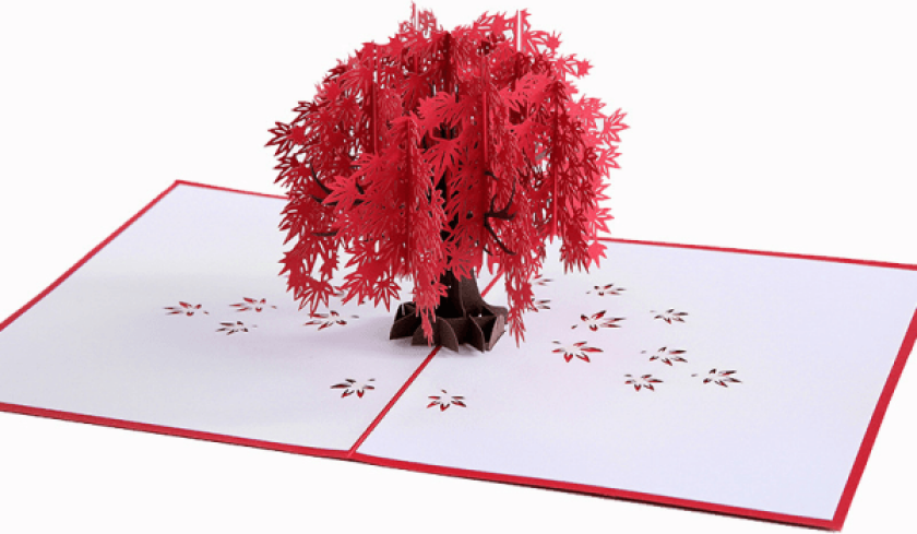 Tre-dimensjonalt kjærlighetskort Jubileum 3d par gratulasjonskort