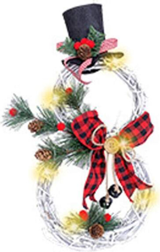 Julekrans med LED-lys