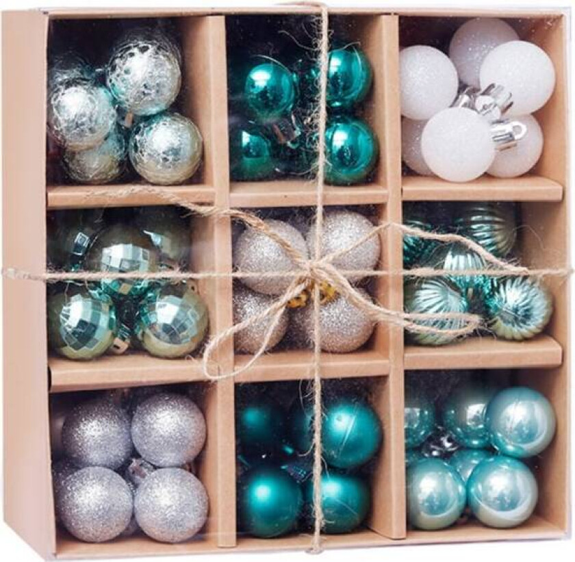 Julekuler 99 stk 3cm/1.18 tommer Juletrepynt Mini Henge