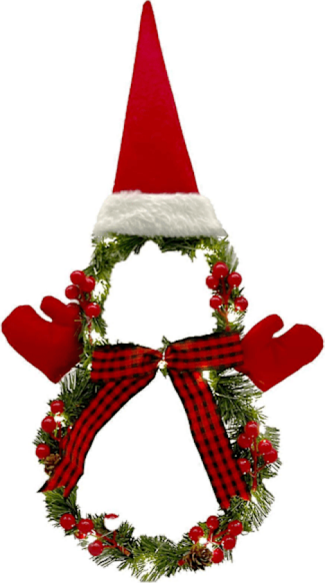 Julekrans Utendørs, Julekrans, Forhåndslyste Julekrans Med Lys, Liten Kunstig Julekrans, Vinter Snøfnugg Julekrans For Dør