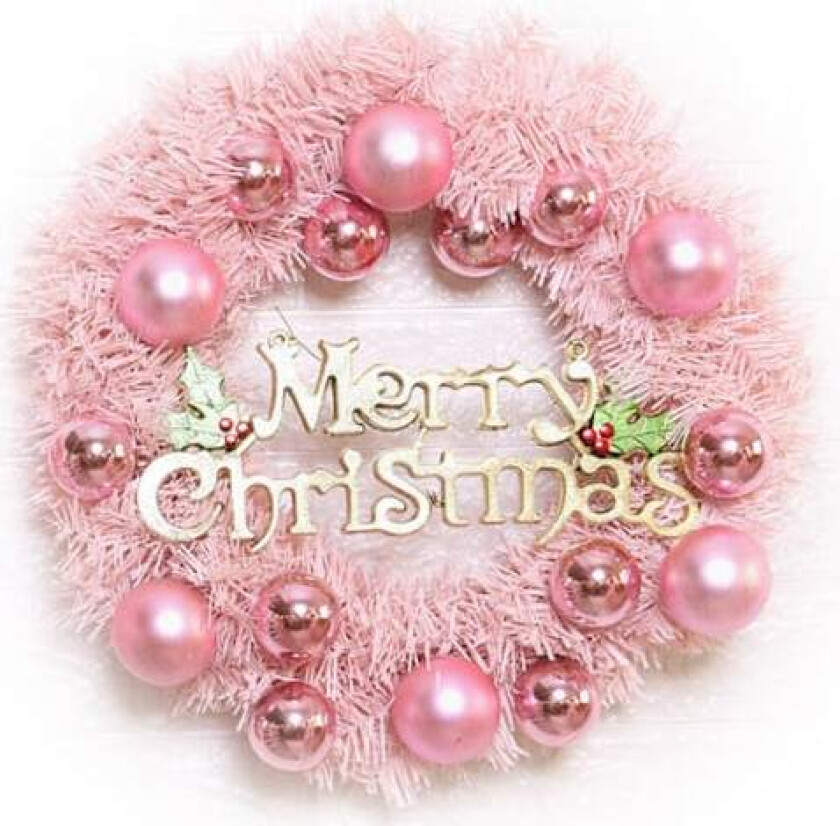 30CM Julekrans Dørkrans Veggkrans Kunstig Julekrans