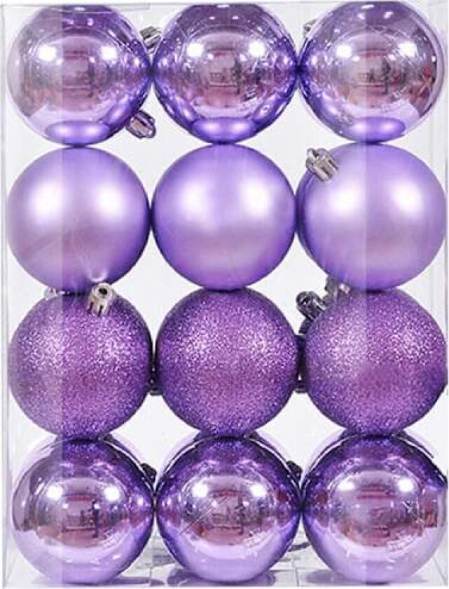 Julepynt Juletrepynt Julekuler 24 Hengende Pynt Juleplastkuler Galvanisering Pynt Hengende De purple