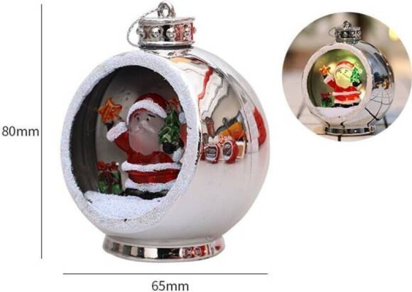 Julekule med LED-lys juletrehengende ornament Ho