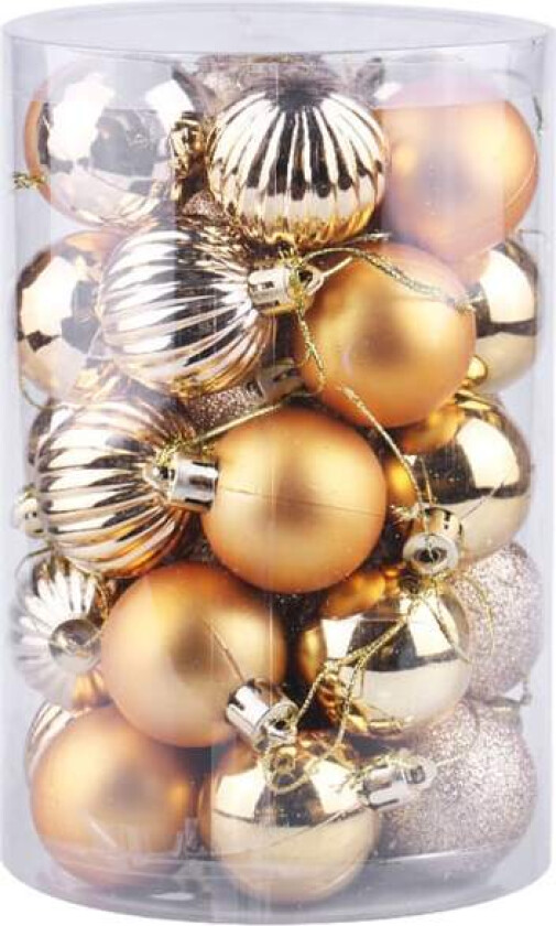 Julekuler Ornamenter, 34 stk Julekule Sett 4cm/1.57in