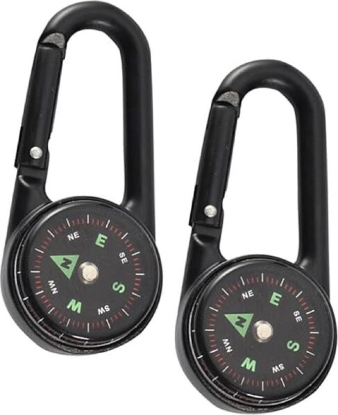 2 stk kompass karabinkrok camping fottur tilbehør fottur kompass jakt kompass med krok overlevelseskompass utendørs klatrekompass
