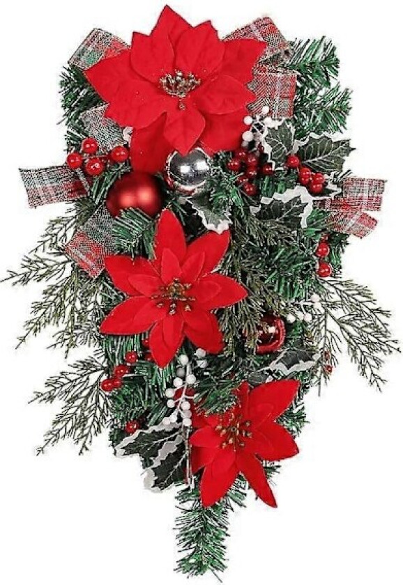 1 stk Kreativ julekrans engros juletrær opp ned festival dørhengende julegardiner