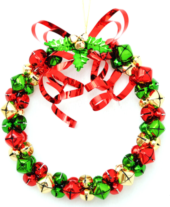 Kreativ julekrans smidd jern juleklokke streng P