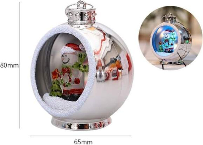 Julekule med LED-lys, juletrærhengende pynt, hjem