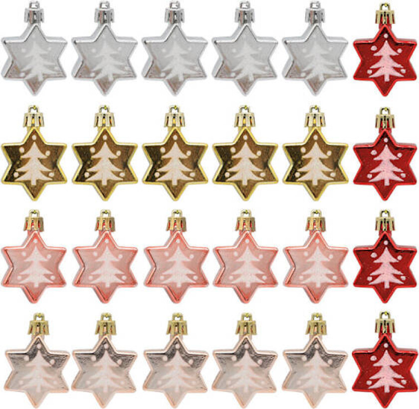 25 Stykker Julekuler Julekule Juletre Kule Pynt Juletre Pynt Julekule D
