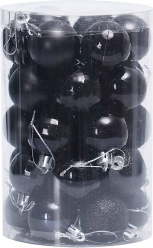 Julekuler pynt, 34ST Julekuler Sett 4cm/1.57in svart