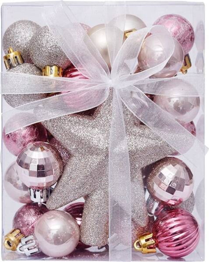 Julekuler, 30 stk 3CM Juletrær, Pynt