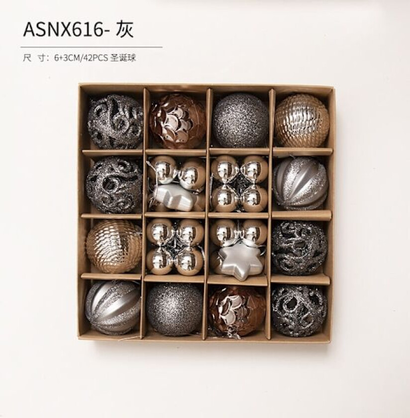 Julekuler Juletrærpynt Fargerike Kuler Henger Julemateriale Tilbehør DIY Julepynt